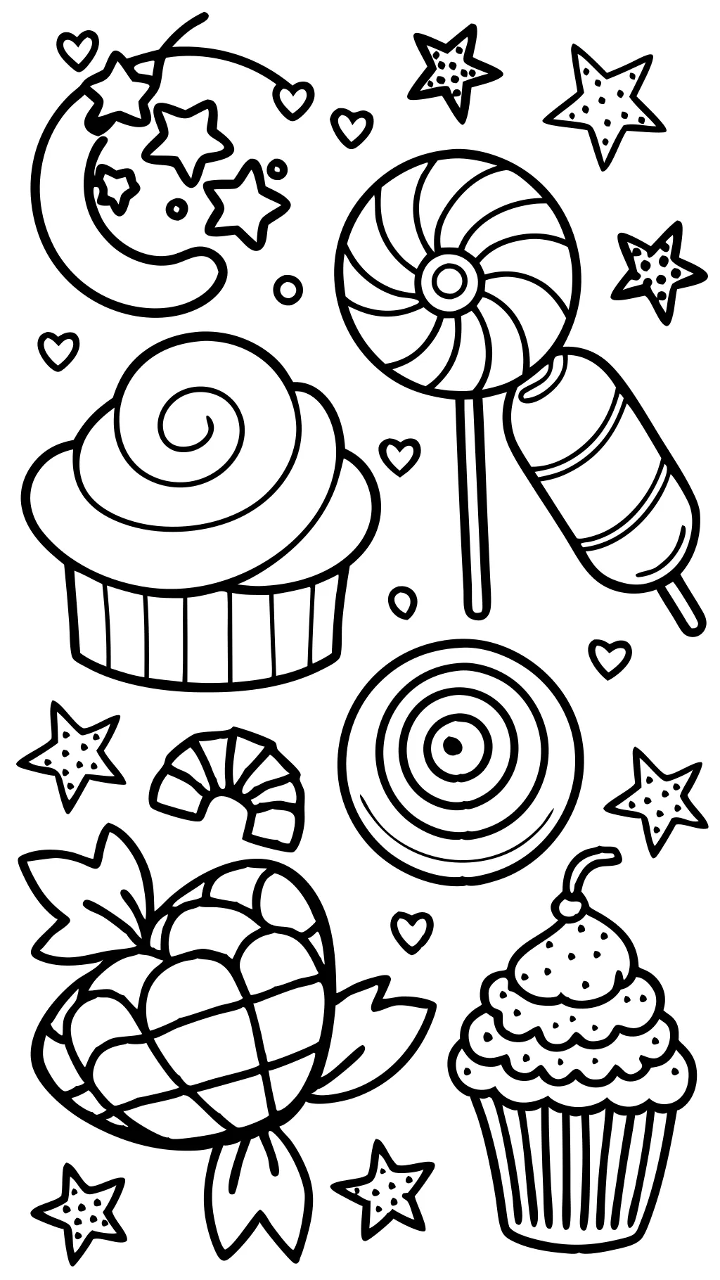 coloriages de bonbons